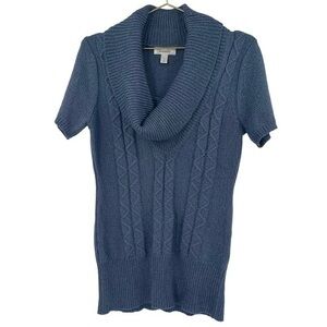 Dress Barn Cable knit Sweater cowl neck medium